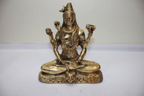 Brass Shiv Ji Idol Statue 1991g